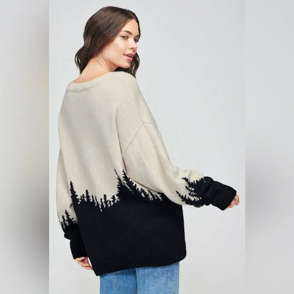 Wildfox Couture Horizon Daytrip Sweater in Rainy Day - Picture 3 of 10